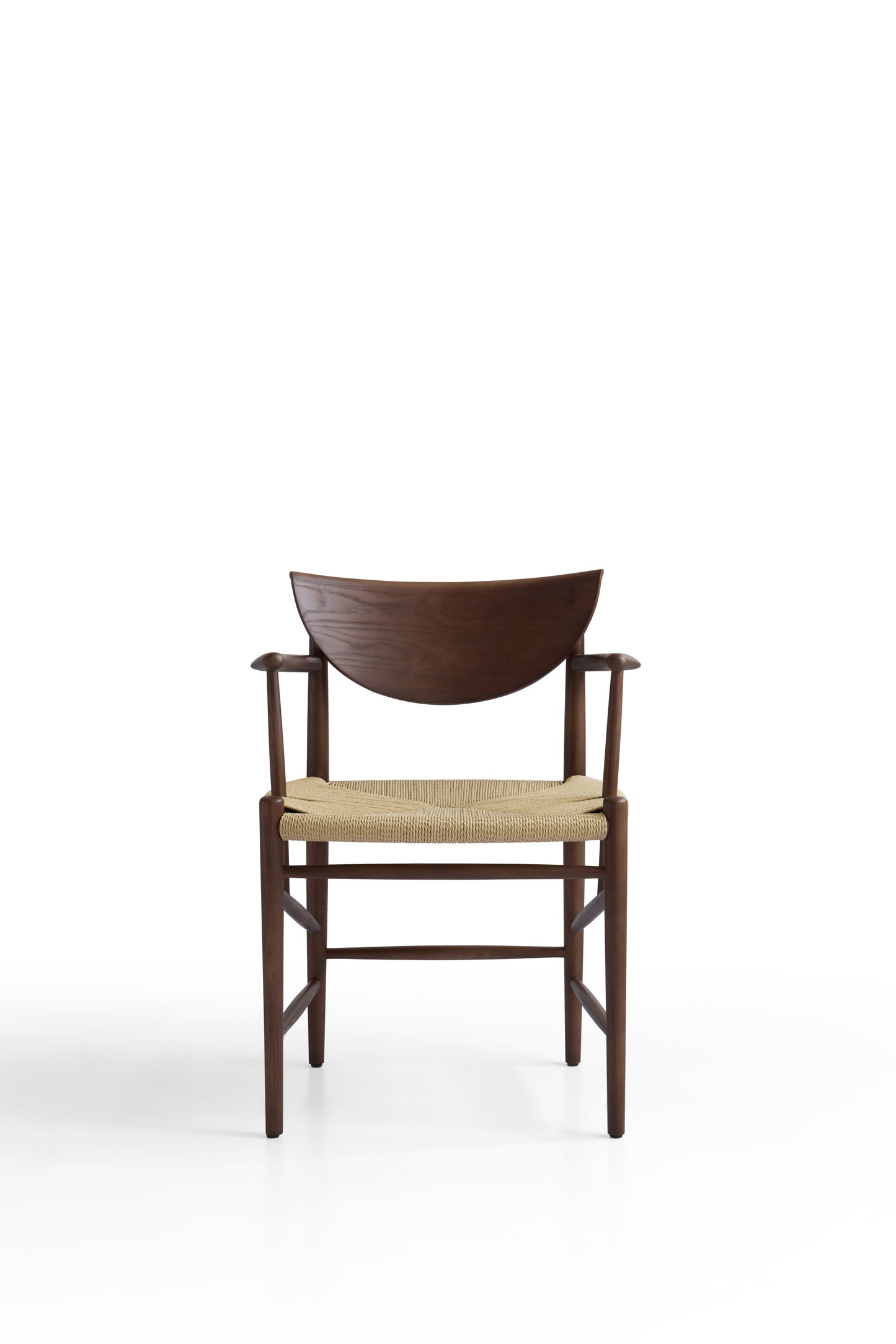 Contemporary Dining Chair with Woven Fabric