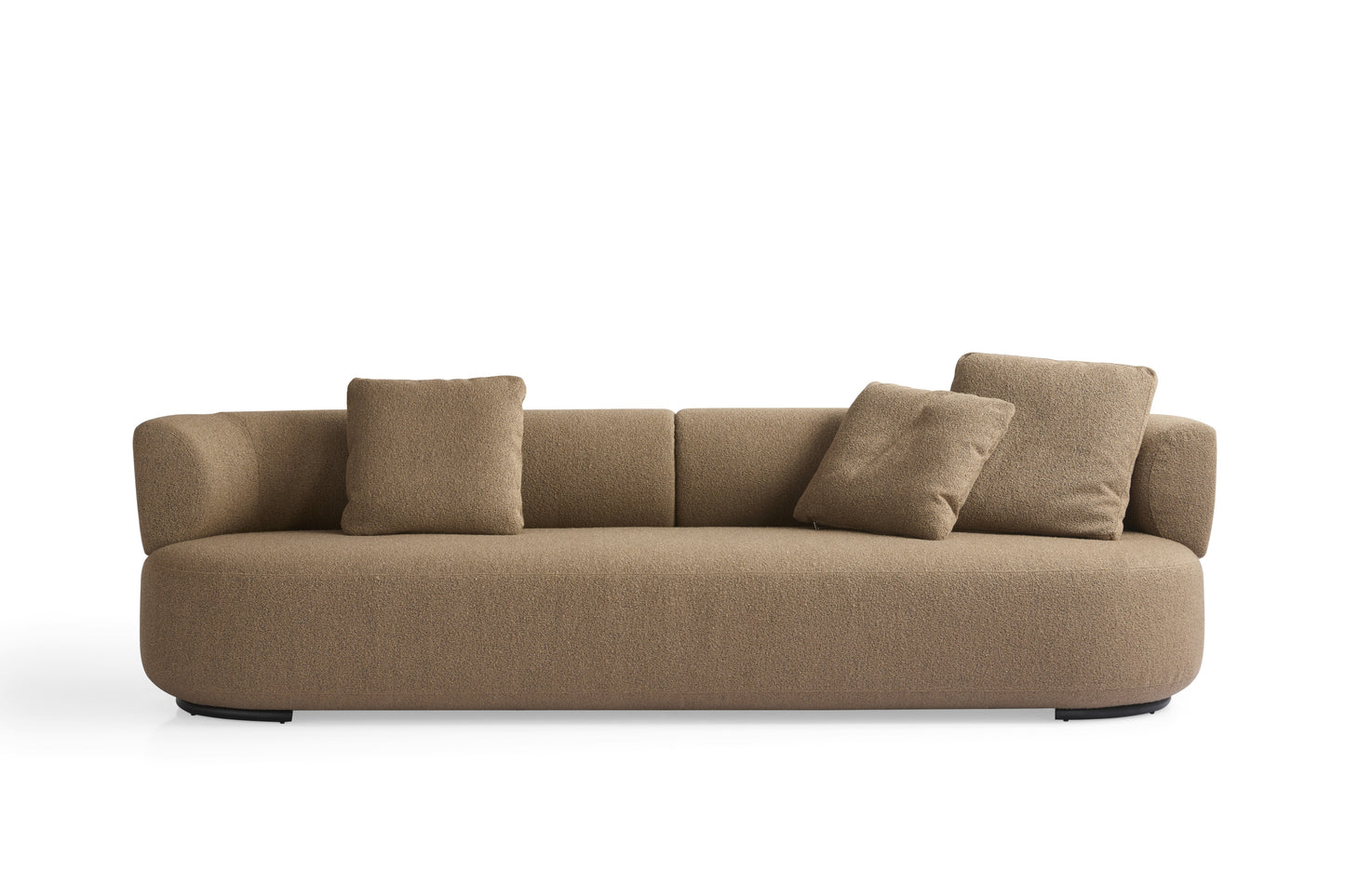 Contemporary Solid Wood Multilayer Sofa with Larch and High-Density Sponge