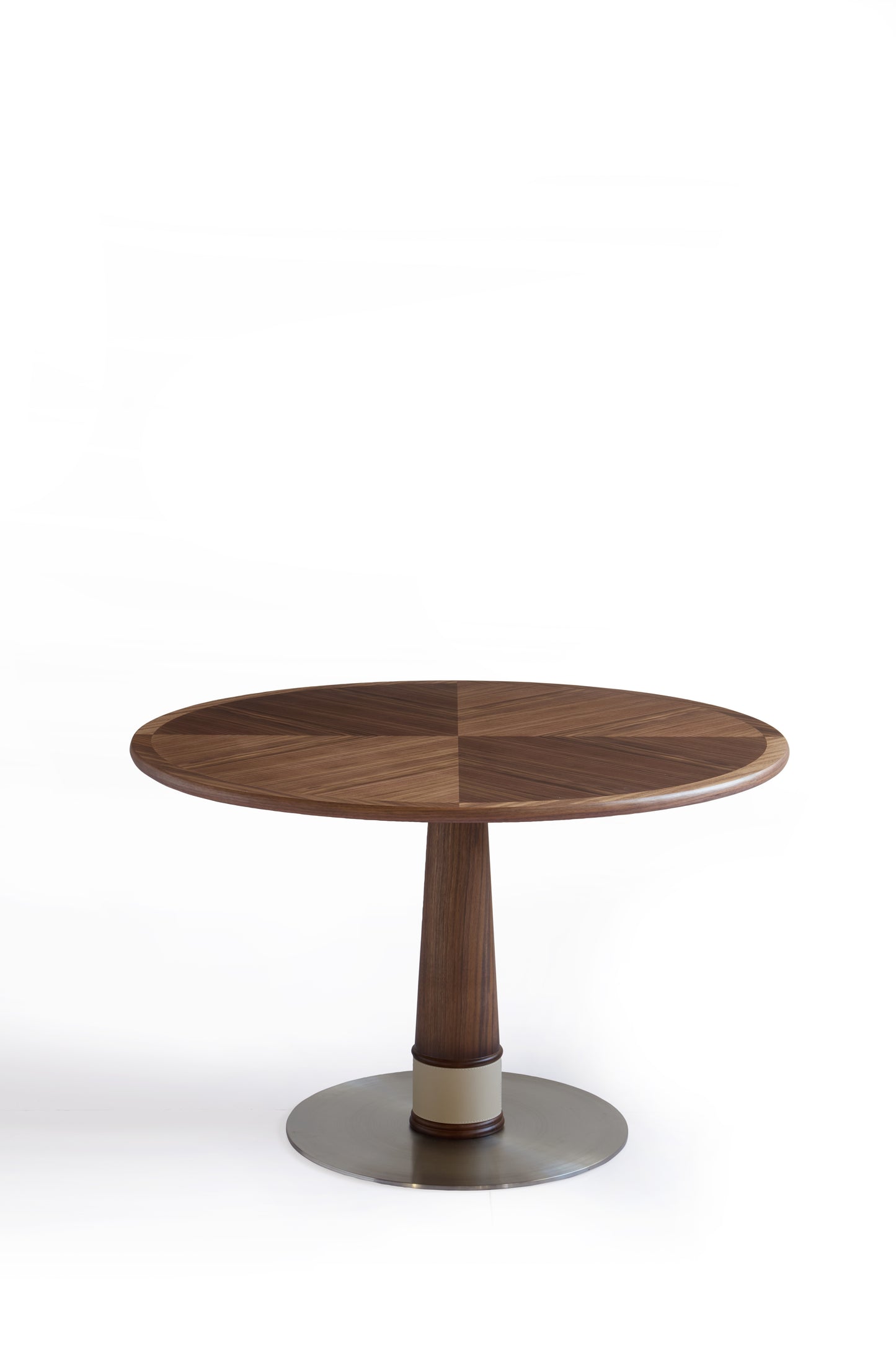 Contemporary Walnut Veneer Meeting Table