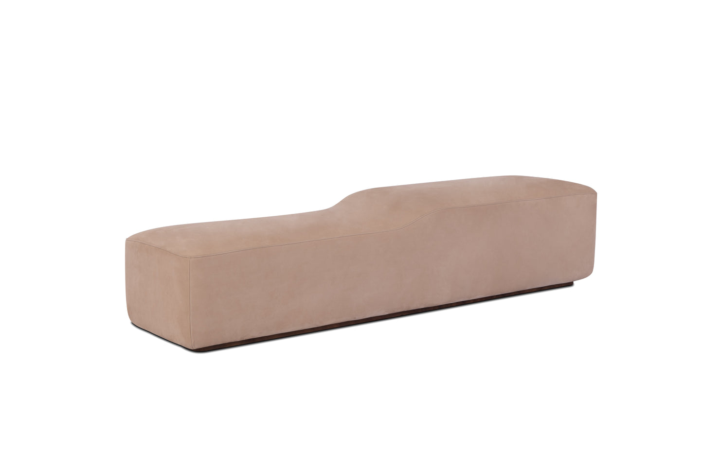 Elegant Walnut Wood Bedroom Bench