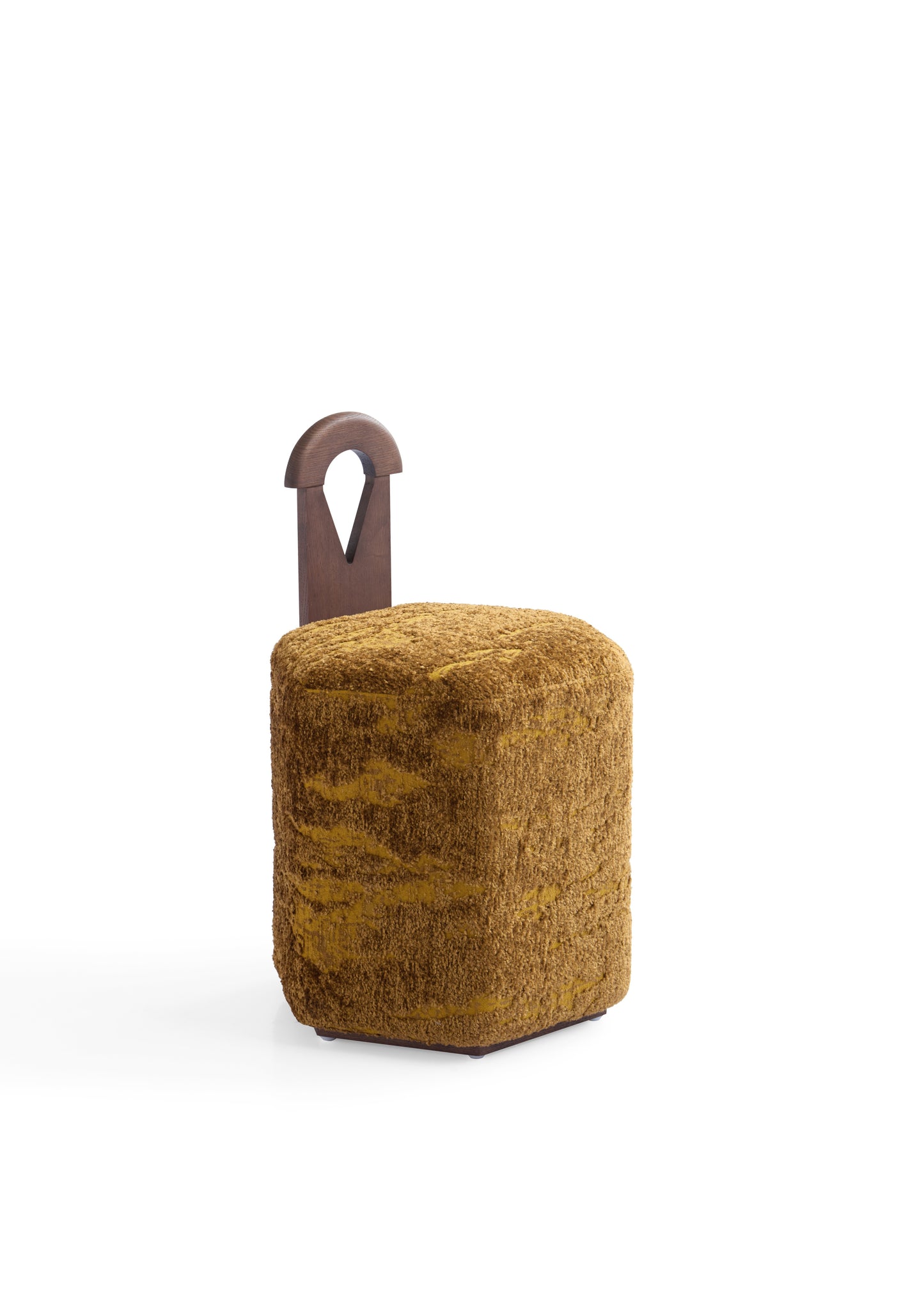 Elegant White Wax Wood Dining Chair