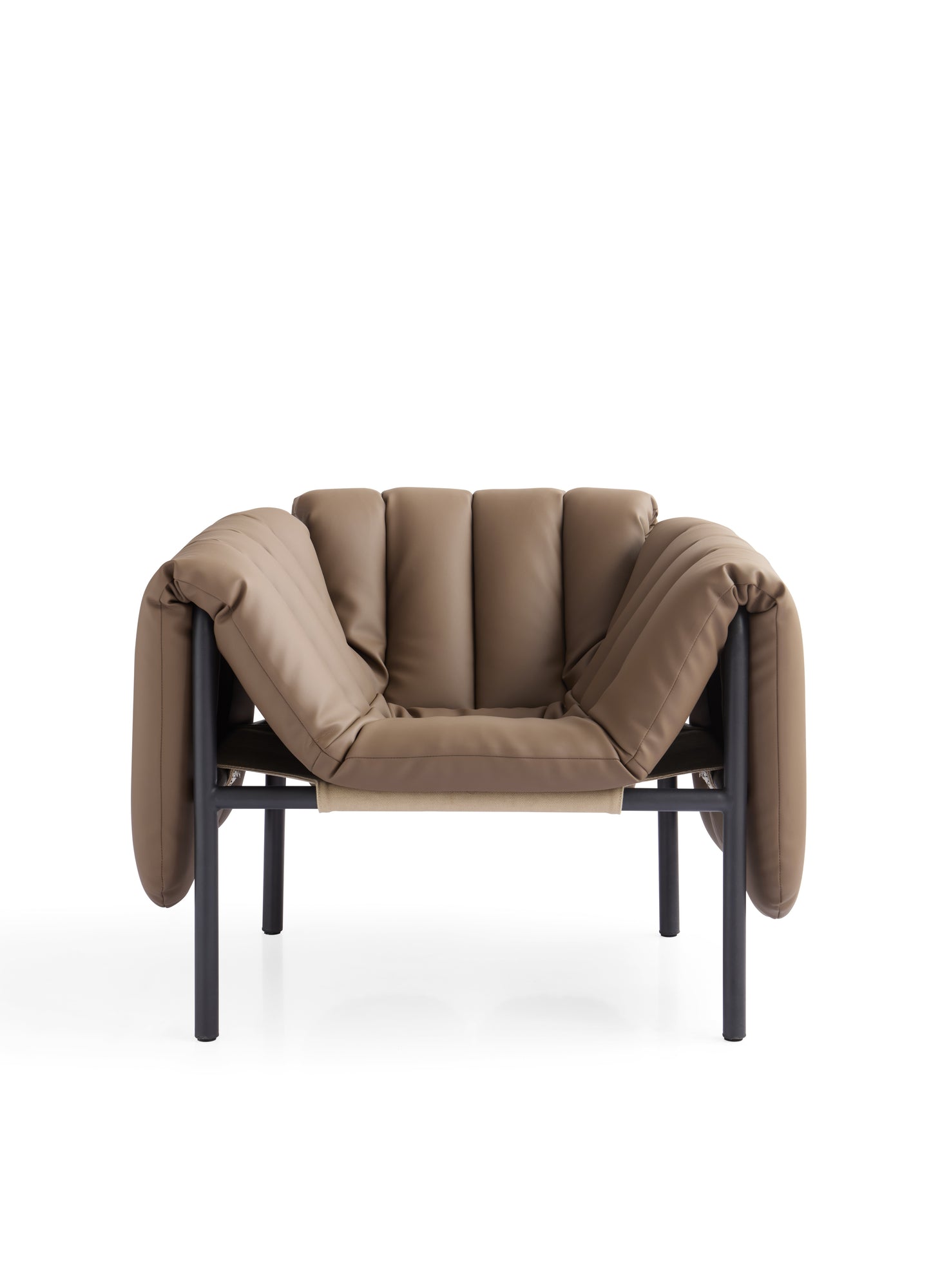 Modern Carbon Steel Frame Sofa with High-Density Foam and Microfiber Upholstery