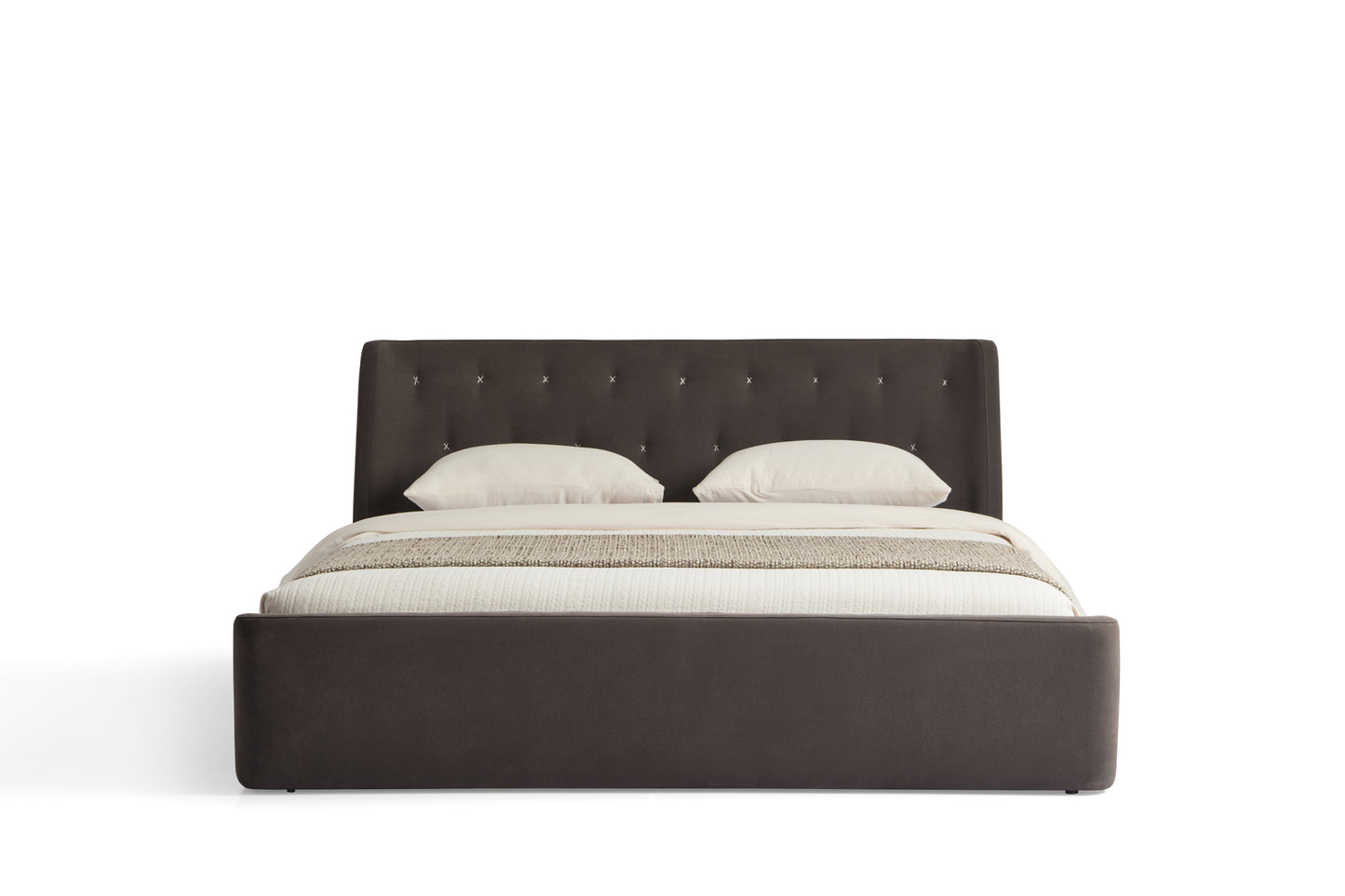 Modern Plush-Edged Fabric Bed - 1.8 x 2.0M