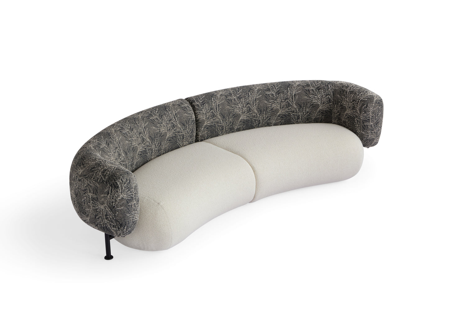 Modern Solid Wood and Larch Sofa with High-Density Sponge