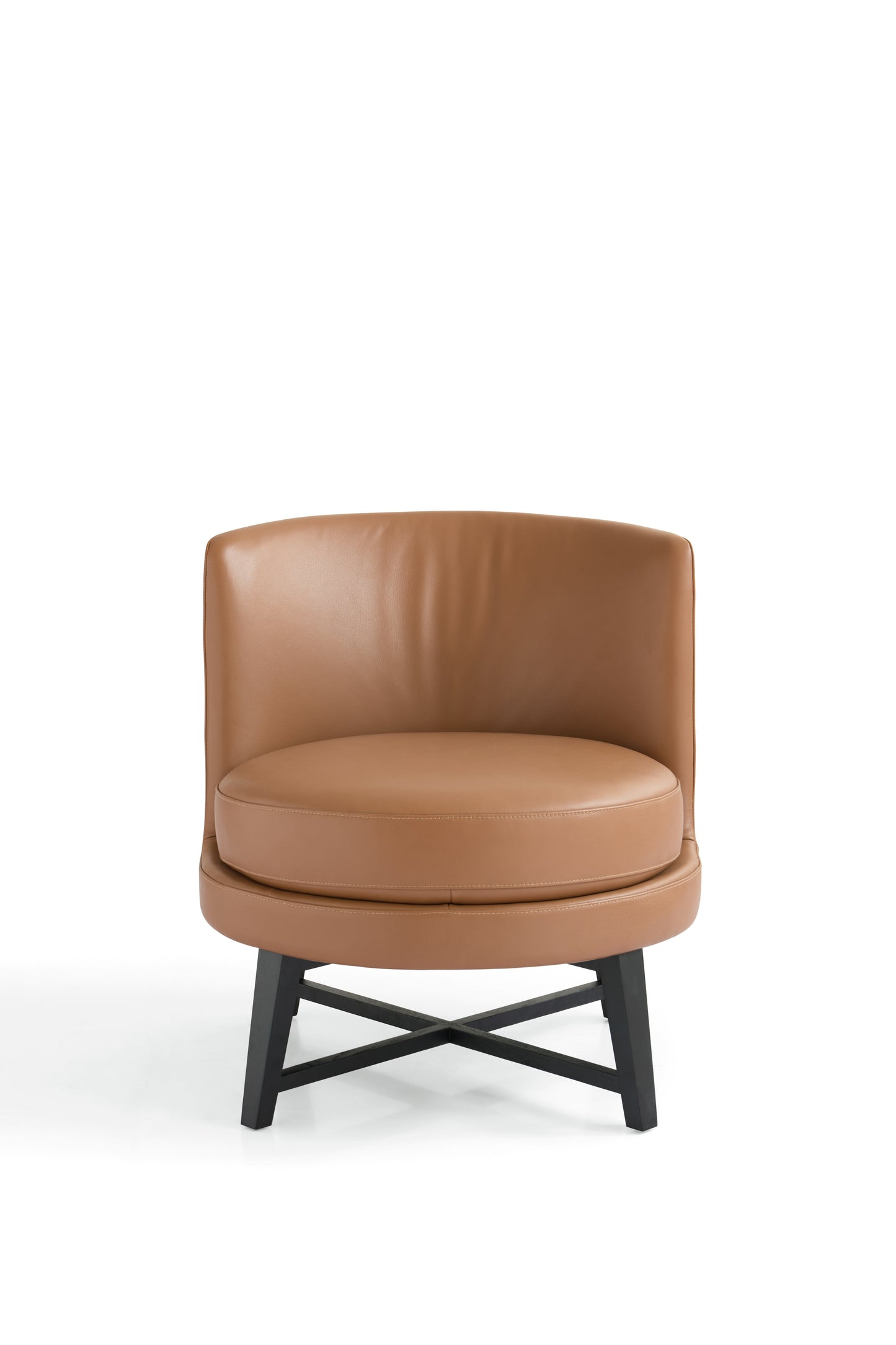 Modern White Ash Wood Accent Chair with Black Matte Finish and Ultrafine Fiber Upholstery