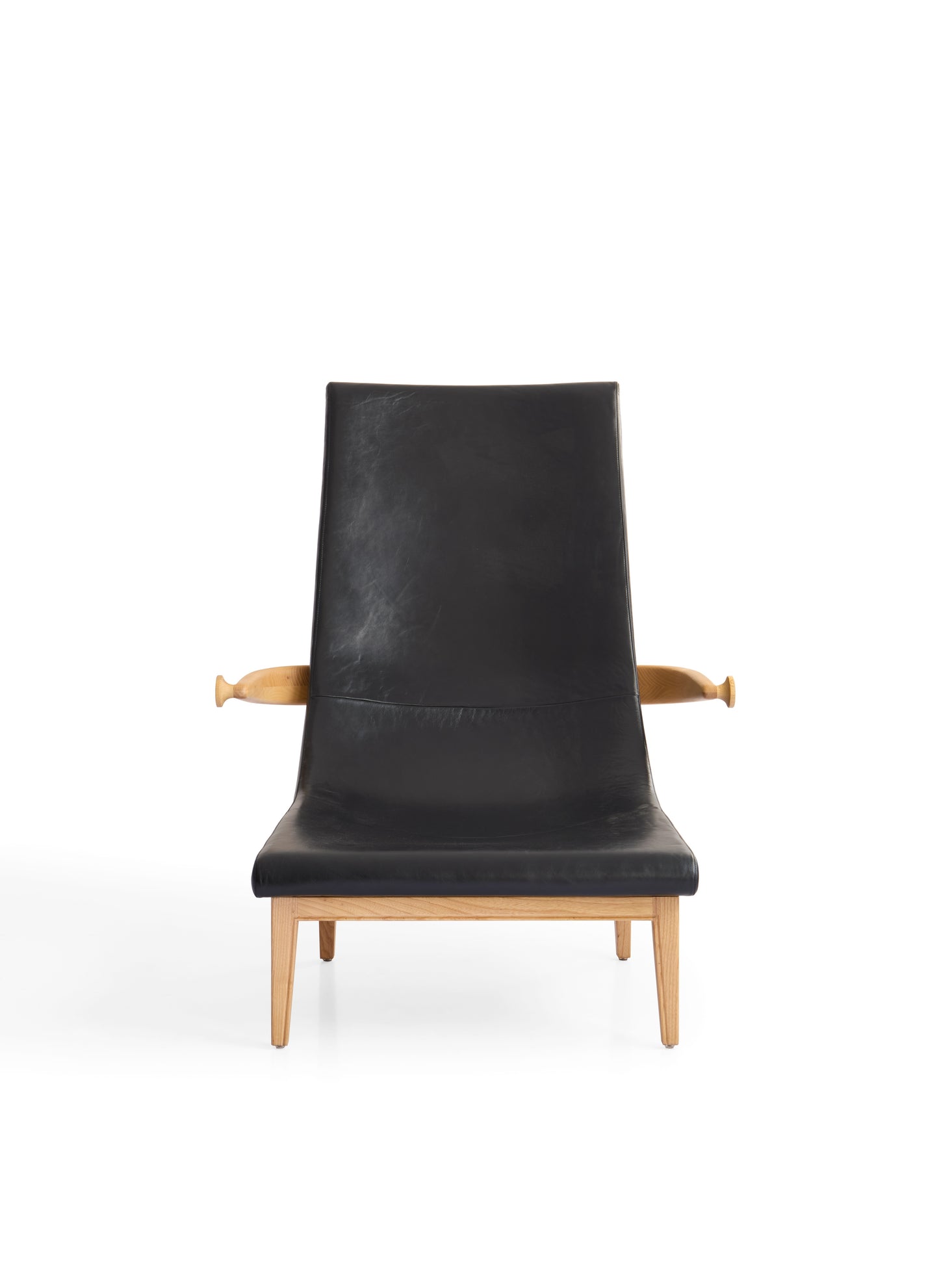 Modern White Wax Wood Armchair with Matte Finish and Ultrafine Fabric
