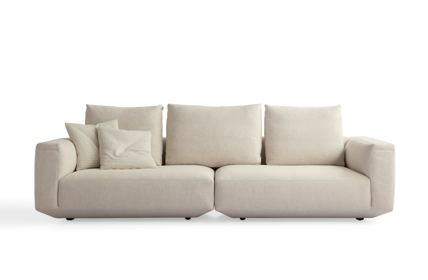 Modern Wooden Fabric Sofa