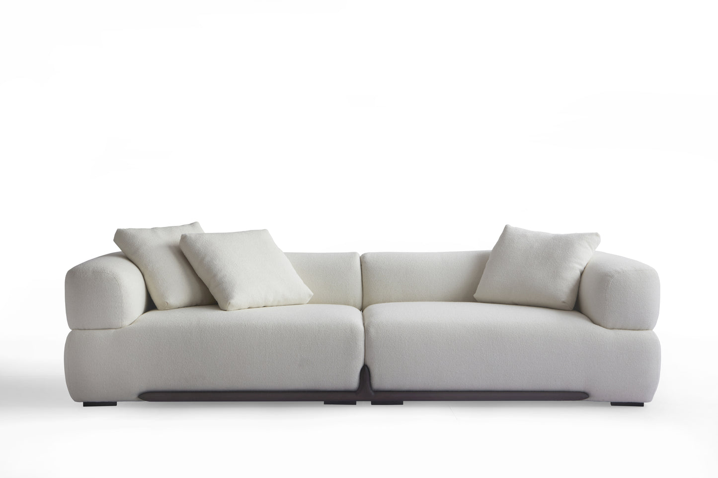 Vintage Black Finish White Ash Wood Sofa