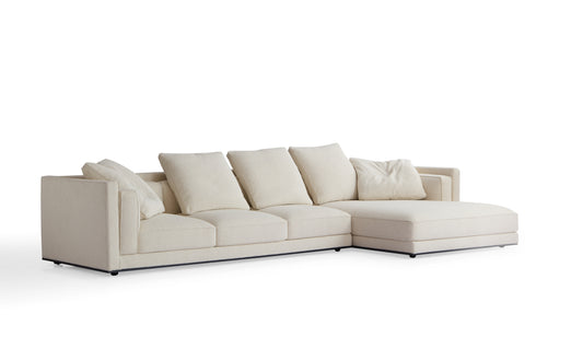 Contemporary Larch and High-Density Foam Sofa