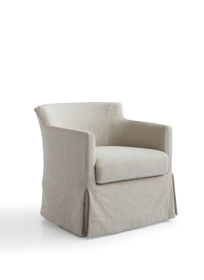 "Contemporary Larch Solid Wood Armchair"