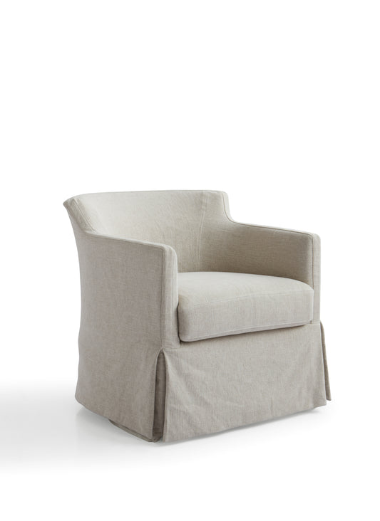 "Contemporary Larch Solid Wood Armchair"