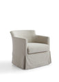"Contemporary Larch Solid Wood Armchair"