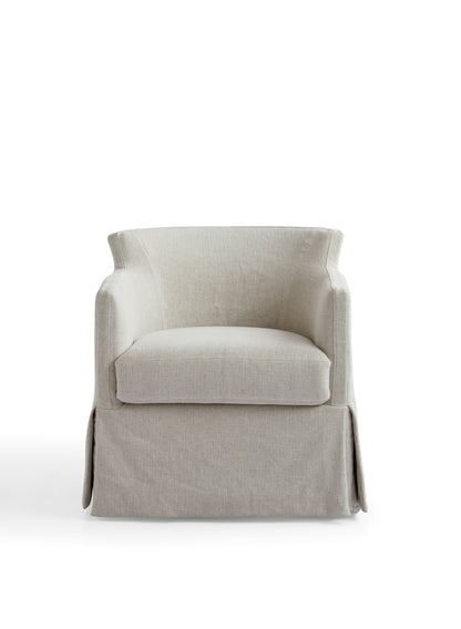 "Contemporary Larch Solid Wood Armchair"