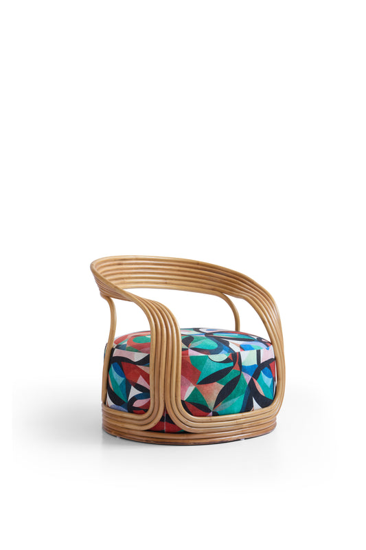Contemporary Rattan Artisan Armchair