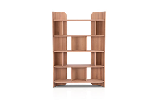 Contemporary Red Oak Veneer Bookshelf