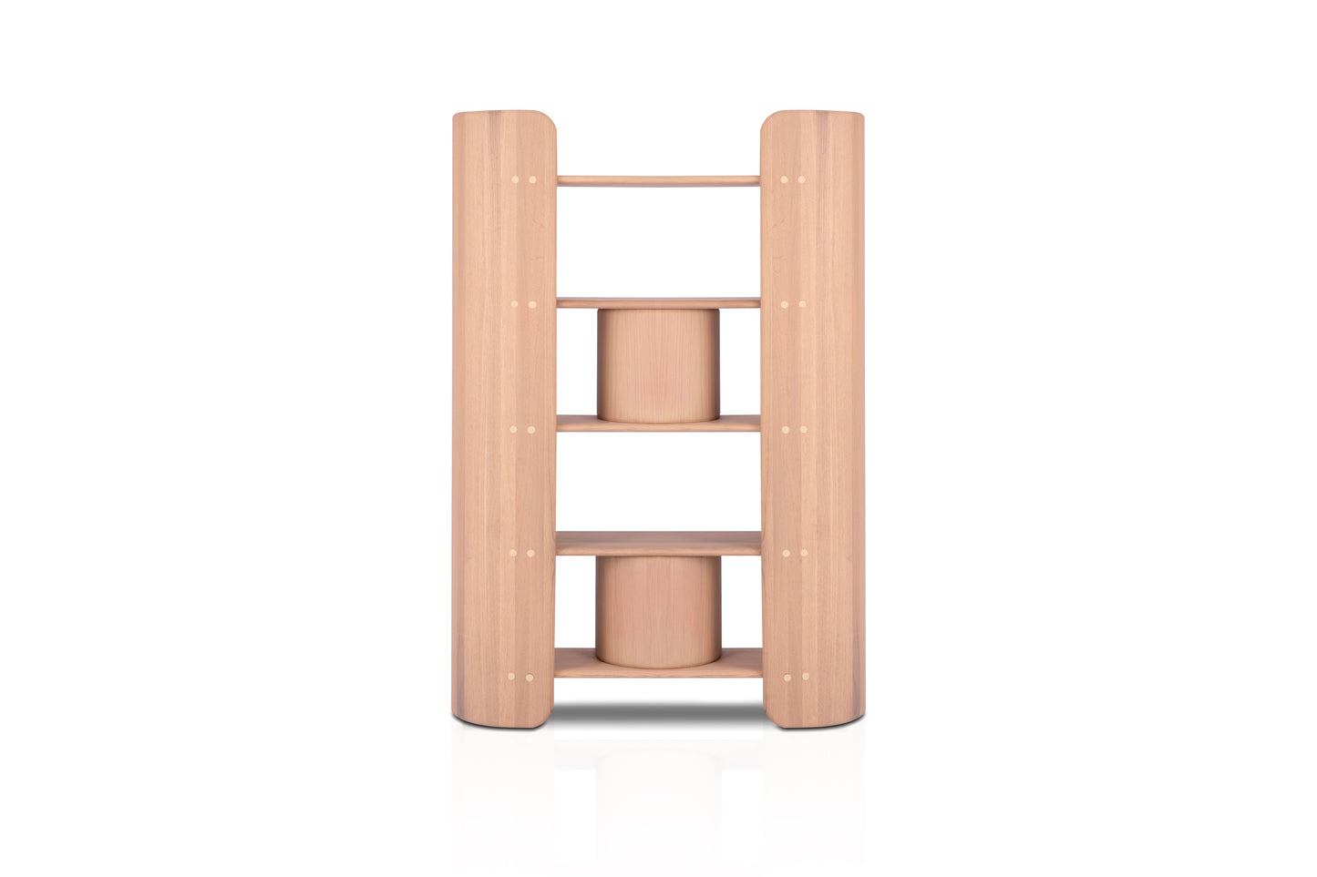 Contemporary Red Oak Veneer Bookshelf