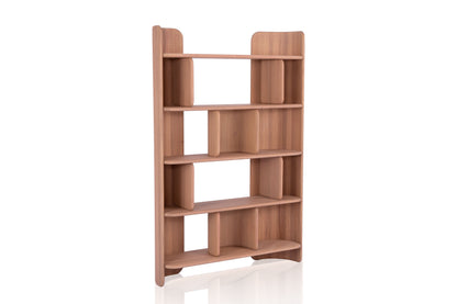 Contemporary Red Oak Veneer Bookshelf