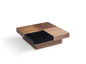 Contemporary Walnut Veneer Coffee Table