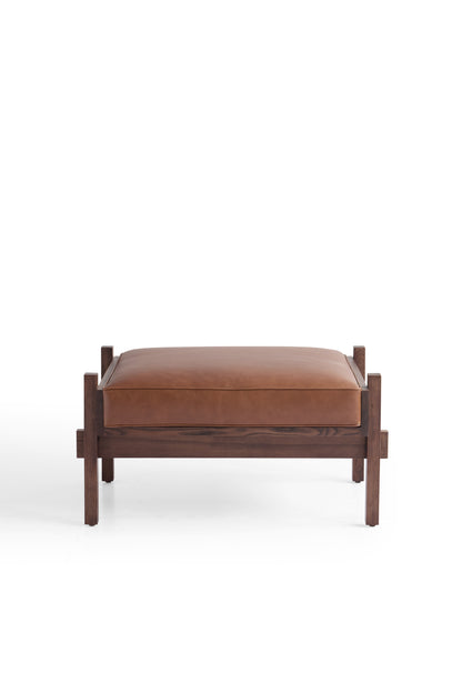 Contemporary White Ash Wooden Chair with Walnut Matte Finish and Ultrafine Fabric