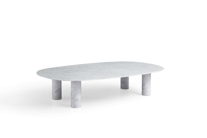Contemporary White Marble Coffee Table