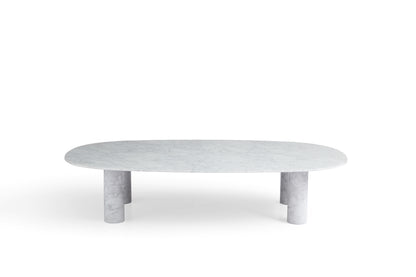 Contemporary White Marble Coffee Table