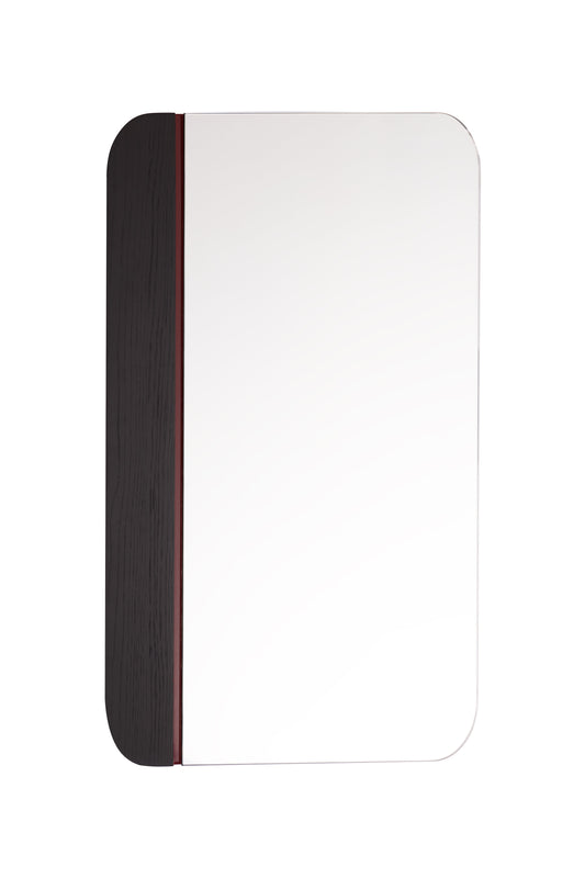 Elegant Oak Veneer Vanity Mirror