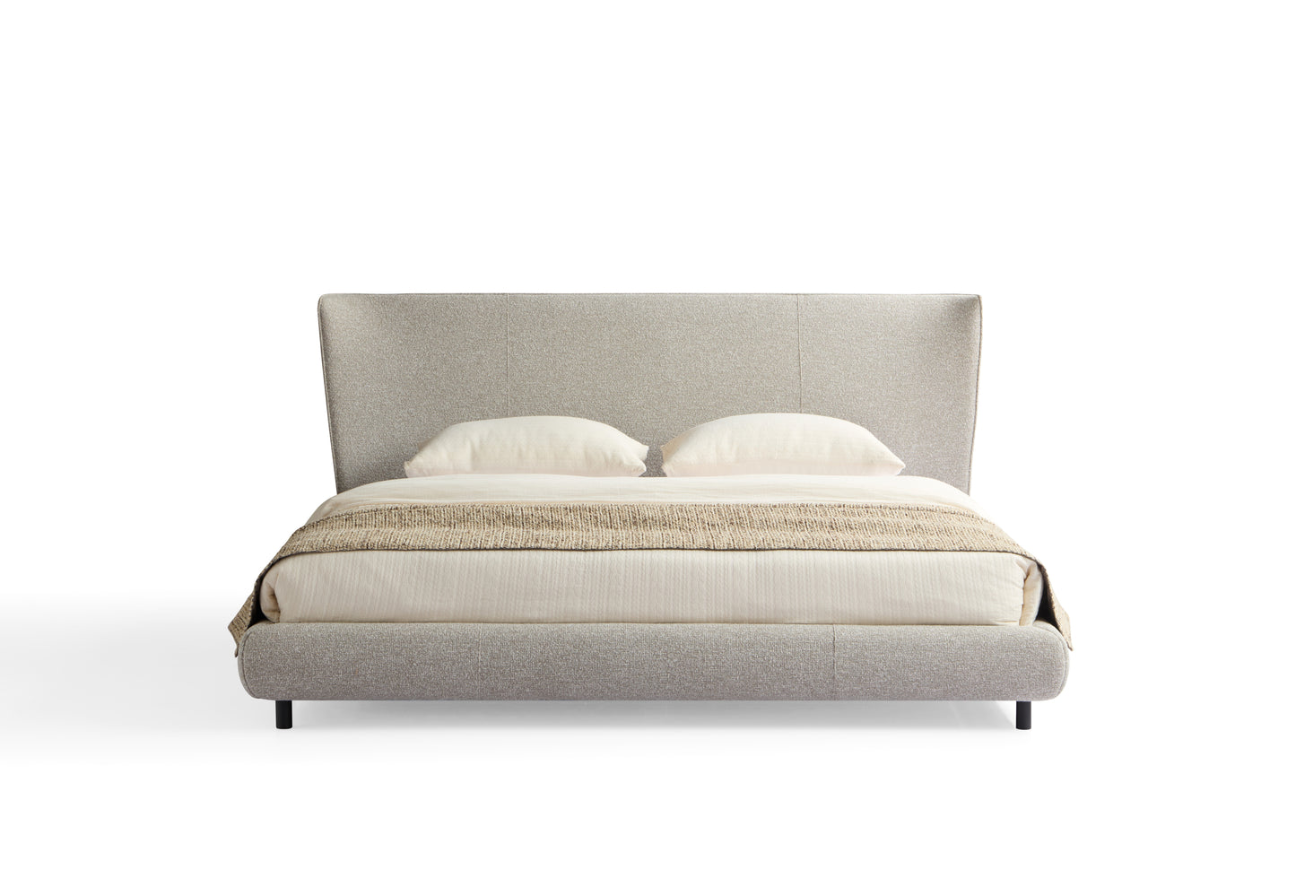 Elegant Queen-Size Upholstered Bed Frame