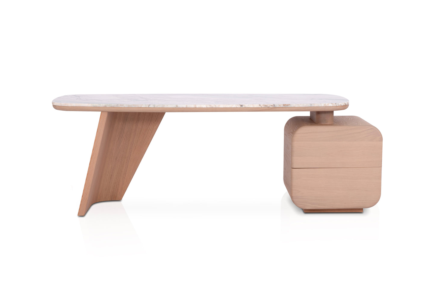 Elegant Sienna Marble Top Writing Desk