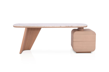 Elegant Sienna Marble Top Writing Desk