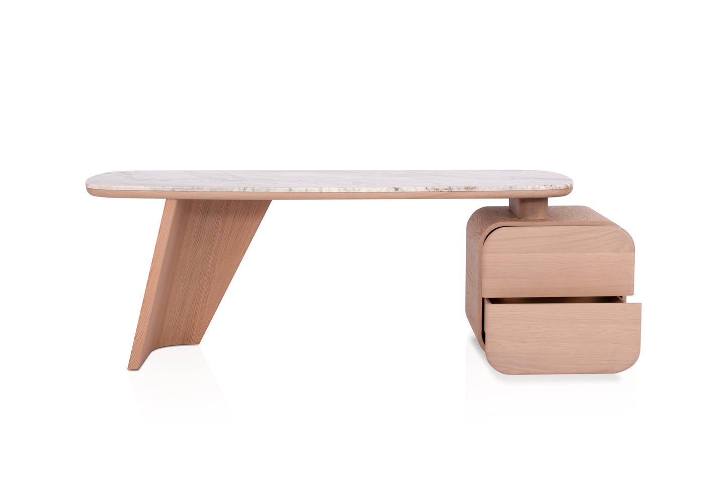 Elegant Sienna Marble Top Writing Desk