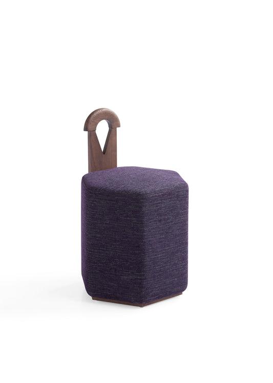 Elegant White Wax Wood Dining Chair