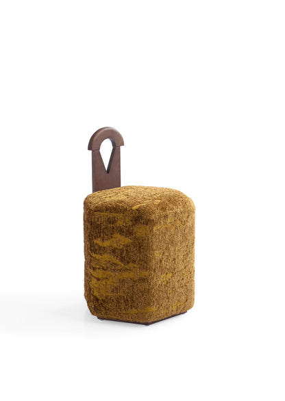 Elegant White Wax Wood Dining Chair