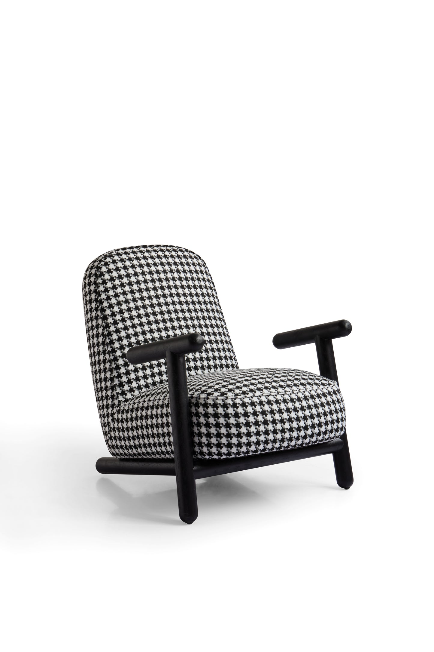 Luxe Modern Armchair with Solid Larch Frame and High-Resilience Foam