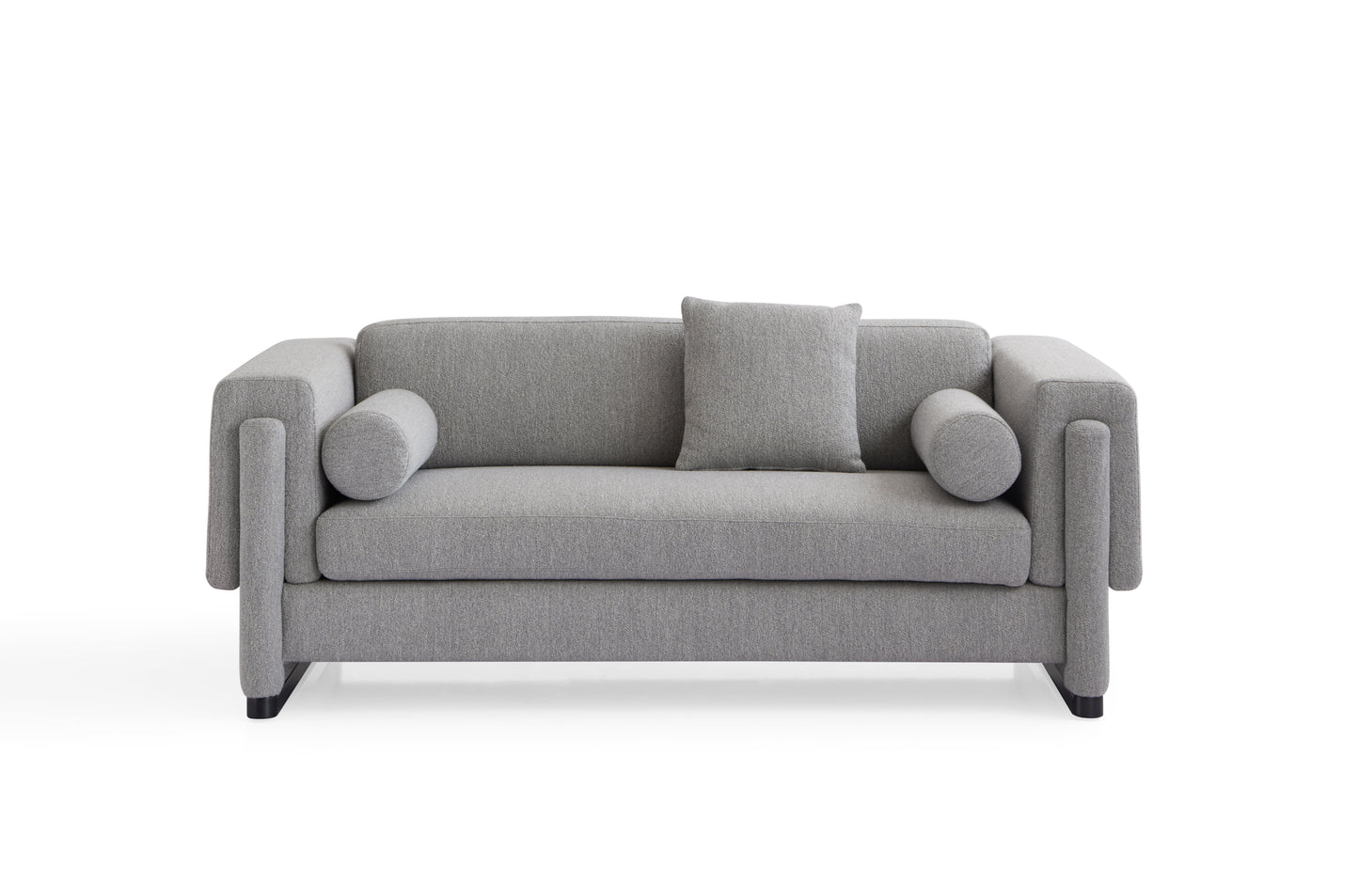 Luxurious Modern Larch Wood & Fabric Sofa