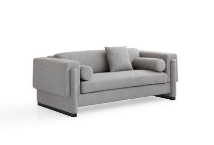 Luxurious Modern Larch Wood & Fabric Sofa