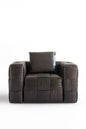 Luxury Modern Sofa with Solid Wood Frame and High-Density Sponge Cushioning