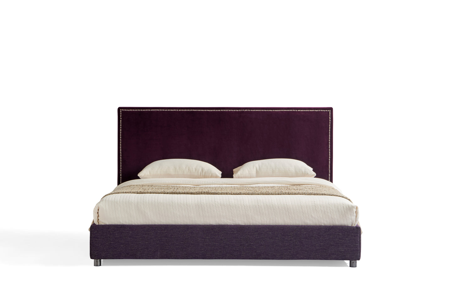 Modern 1.8 x 2.0M Upholstered Bed with Elegant Fabric