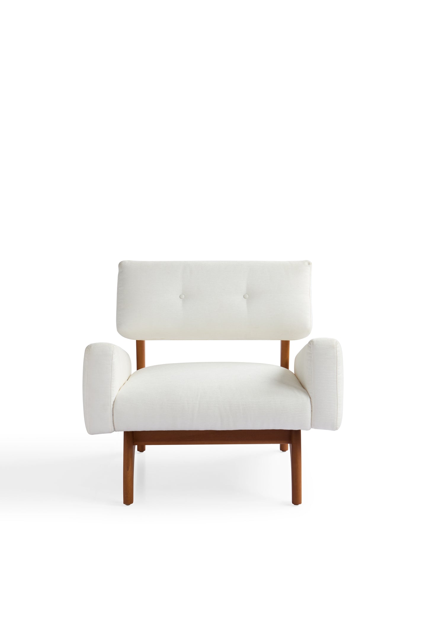 Modern Carbonized Teak Wood Accent Chair