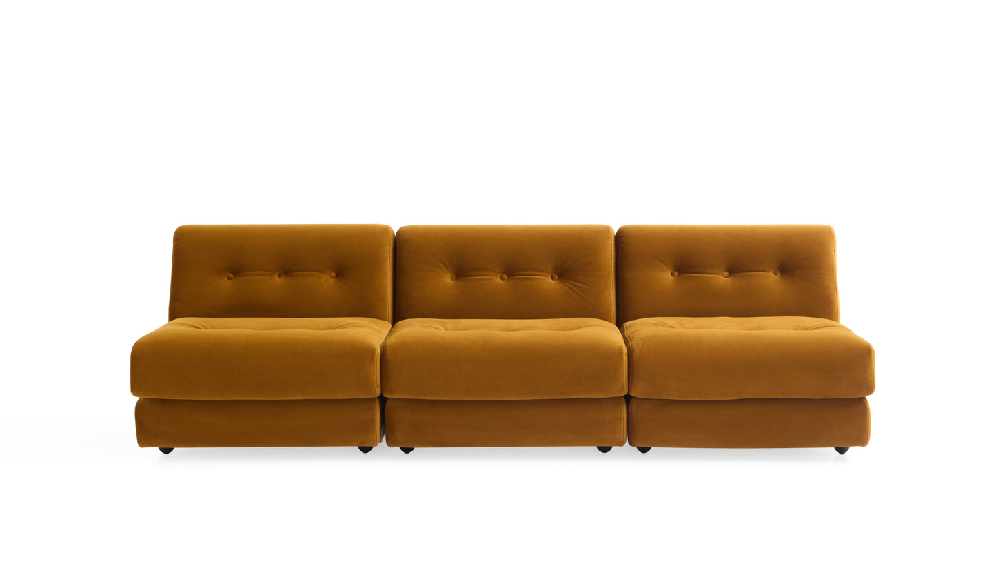 Modern Fabric Armchair with High-Density Foam and Plywood Support