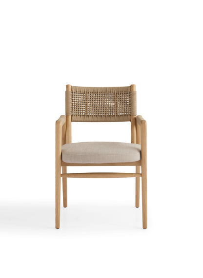 Modern Fabric Dining Chair with Wooden Frame