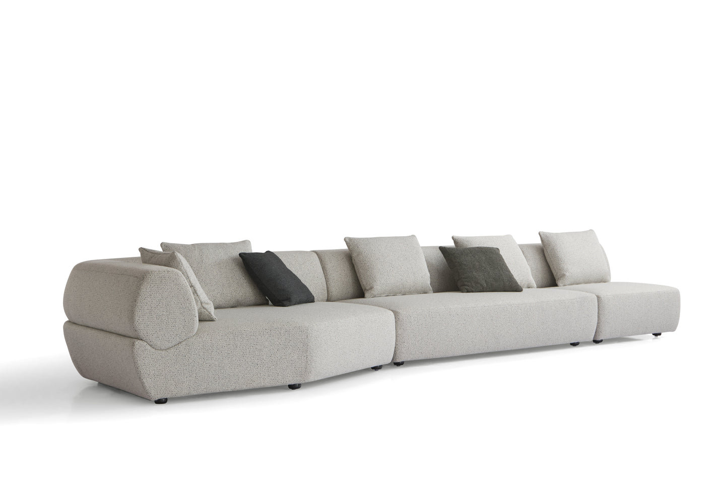 Modern Multi-layered Wooden Sofa with High-Density Sponge