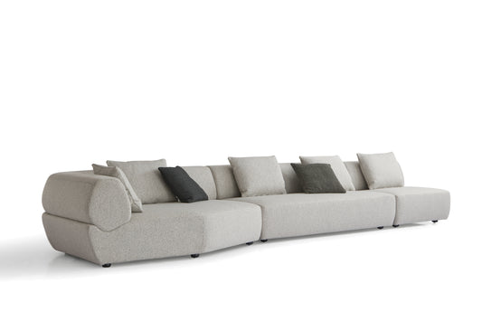Modern Multi-layered Wooden Sofa with High-Density Sponge