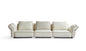 Modern Multilayer Wood and Imported Larch Sofa with High-Density Foam and Fabric Upholstery