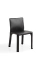 Modern Saddle Leather Dining Chair with Iron Frame
