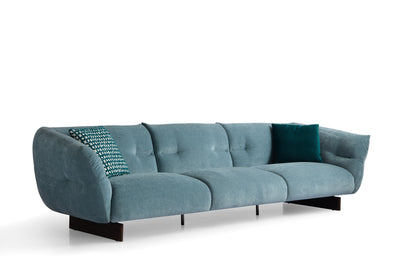 Modern Solid Wood Multilayer Sofa with High-Density Foam