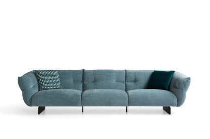 Modern Solid Wood Multilayer Sofa with High-Density Foam