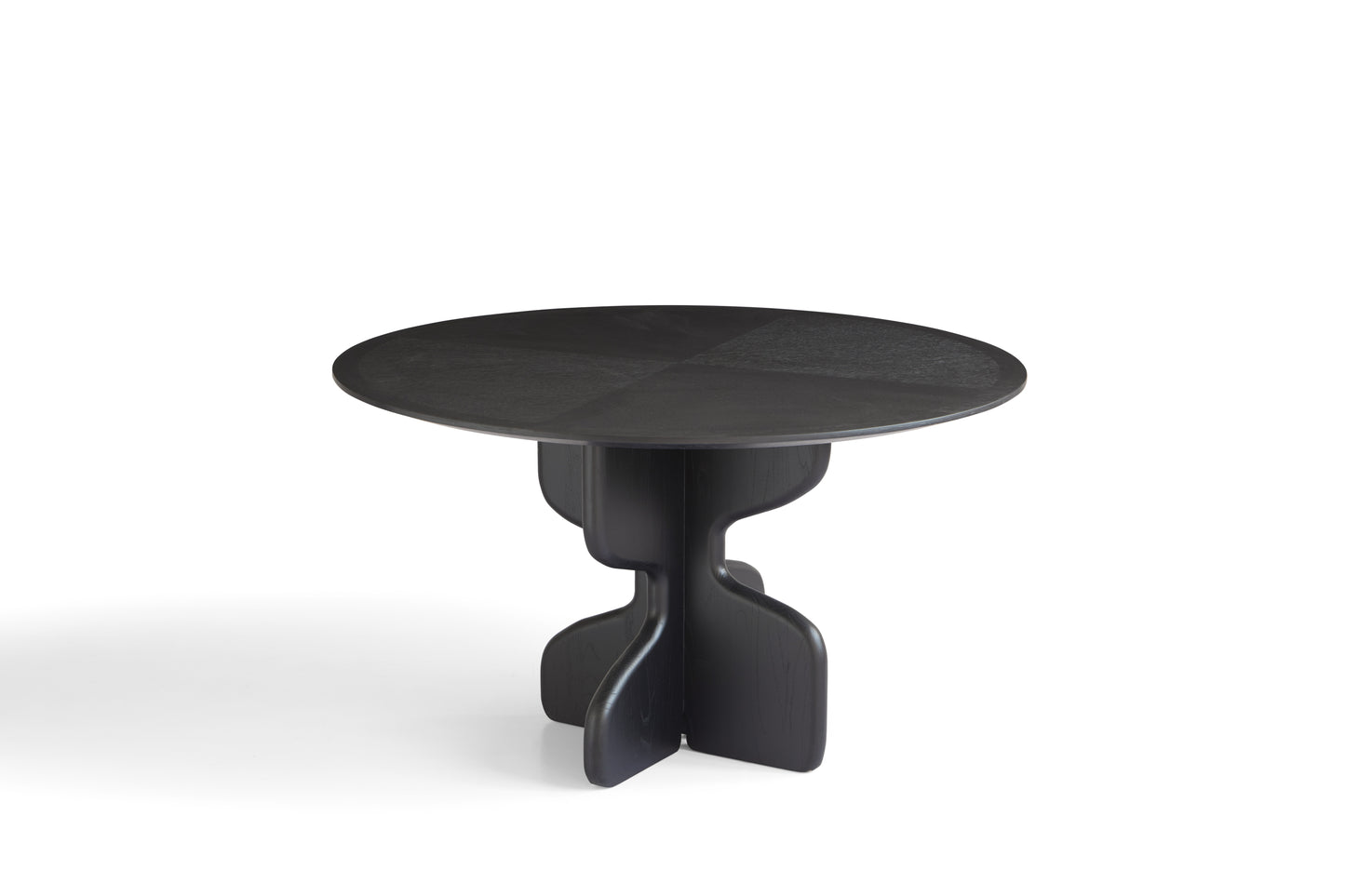 Modern Square Waxwood Dining Table with Red Oak Veneer