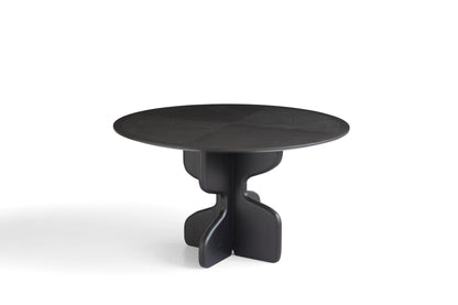 Modern Square Waxwood Dining Table with Red Oak Veneer