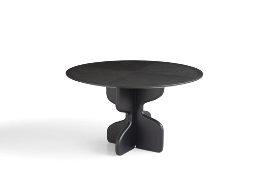 Modern Square Waxwood Dining Table with Red Oak Veneer