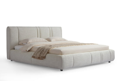 Modern Upholstered Bed - Queen Size